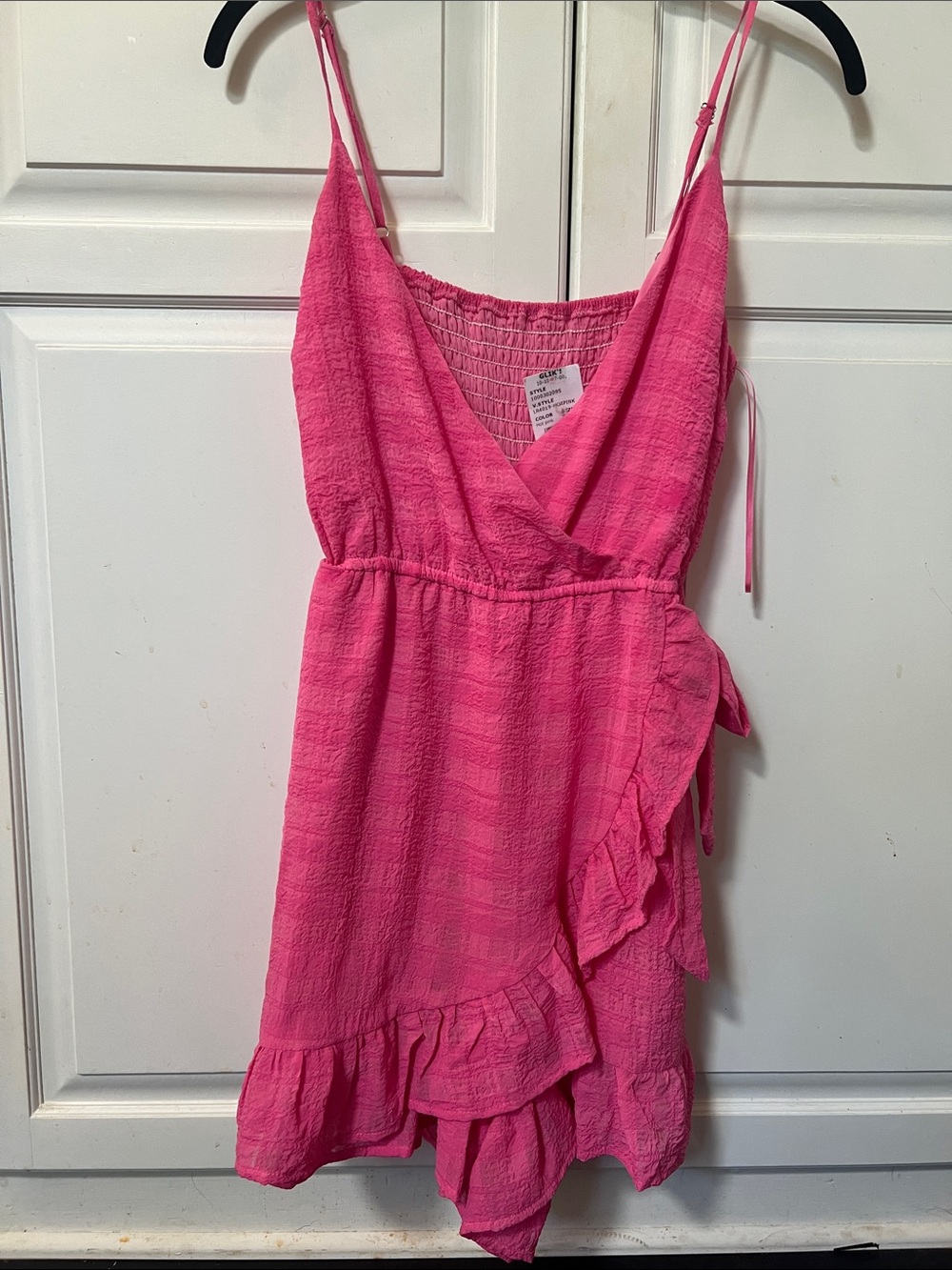Bright Pink Ruffle Romper